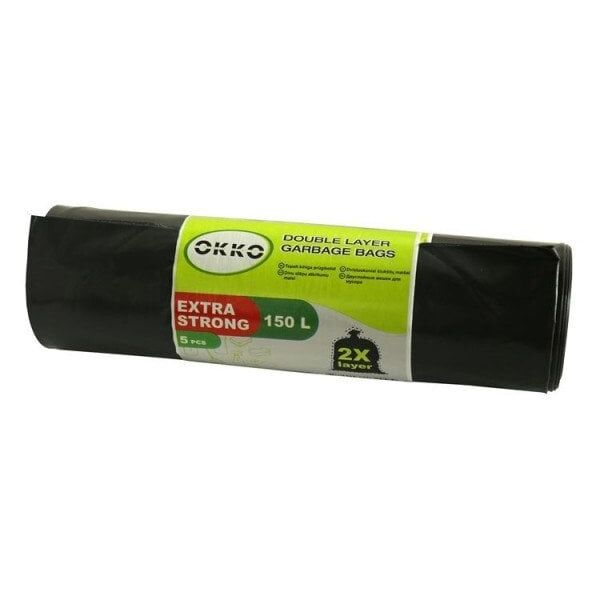 GARBAGE BAGS OKKO 2LAYER 150L 5PCS