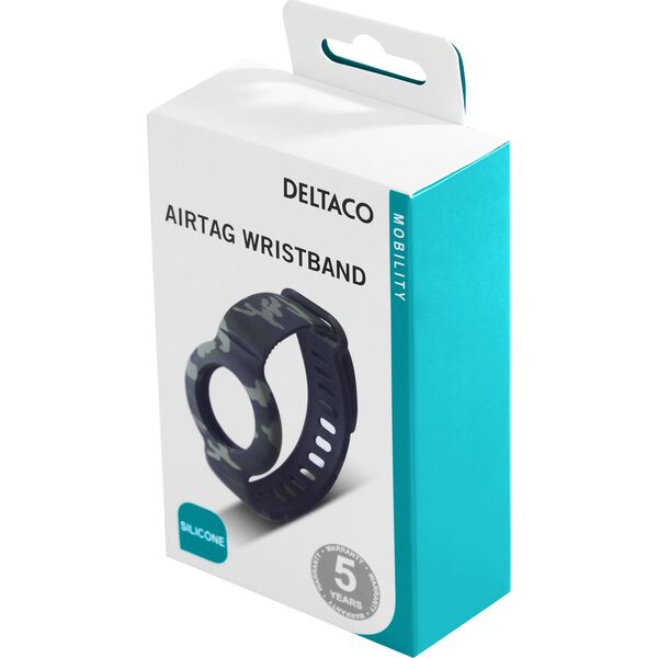 Deltaco Deltaco MCASE-TAG18, Camouflage, Silicone, AirTag, 35 mm, 245 mm, 8 mm