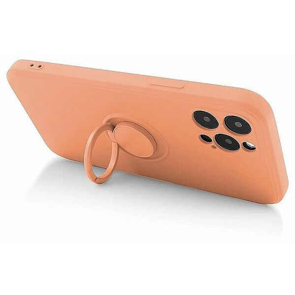 Θήκη Σιλικόνης Mocco Pastel Ring για Samsung Galaxy S22 Plus 5G Πορτοκαλί