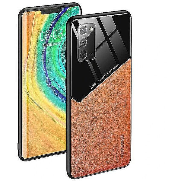 Mocco Lens Leather Back Case for Samsung Galaxy A42 5G Orange