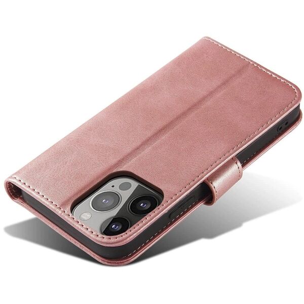 Θήκη Magnet Case με καπάκι για iPhone 16e - ροζ