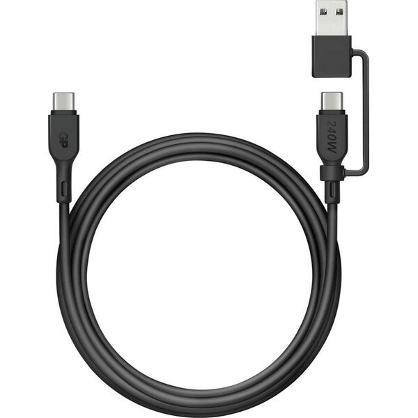 Καλώδιο Φόρτισης & Συγχρονισμού GP 240W USB-A σε USB-C και USB-A