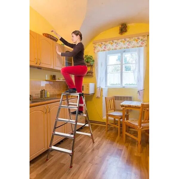 2-SIDED ALUMINIUM FOLDING STAIRS 5-STEP