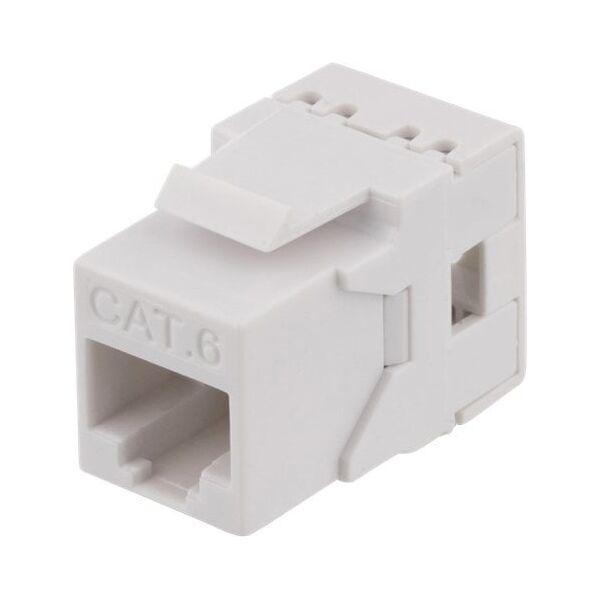 Deltaco Deltaco MD-118, Flat, White, RJ-45, RJ-45, Female, Female