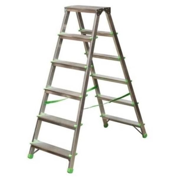 2-SIDED ALUMINIUM FOLDING STAIRS 6-STEP