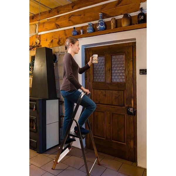 HOUSEHOLD LADDER 3-STEPS ALUM