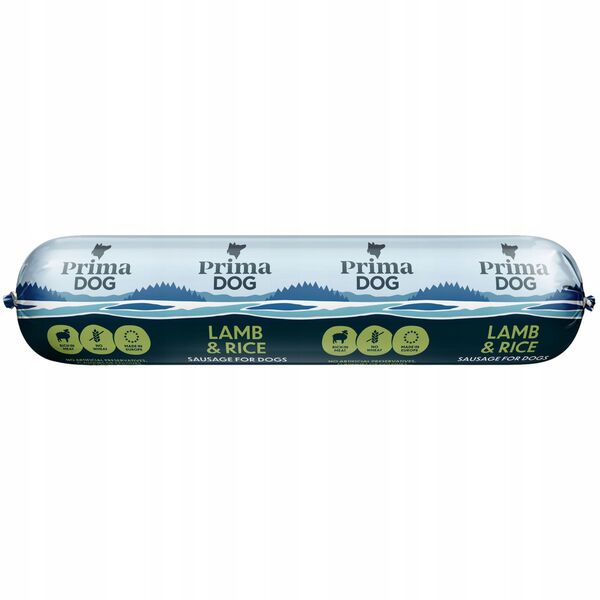 PRIMADOG LAMB-RICE SAUSAGE 800 G