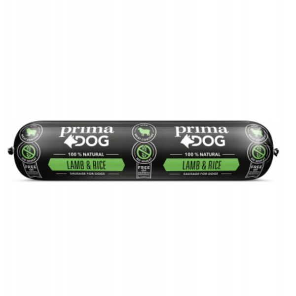 PRIMADOG LAMB-RICE SAUSAGE 800 G