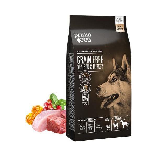 PRIMADOG VENISON-TURKEY GRAIN-FREE 10 KG