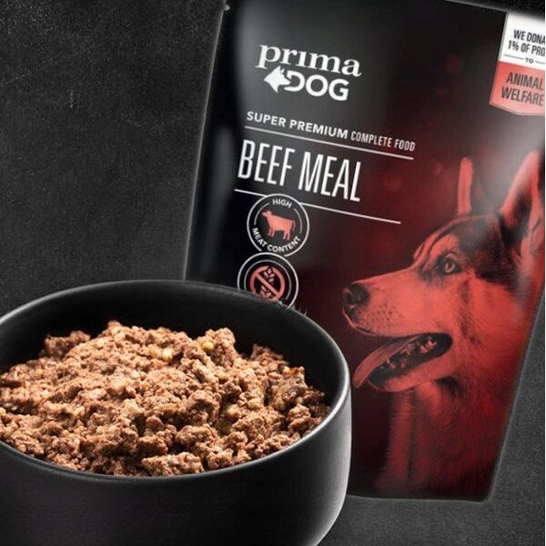 PRIMADOG BEEF MEAL 260 G. POUCH