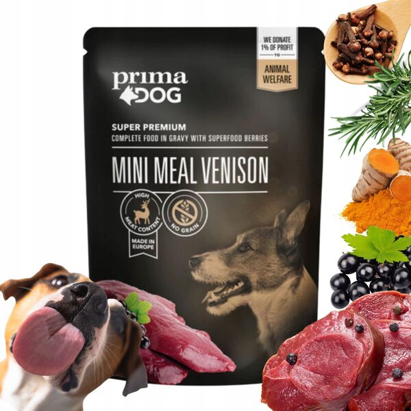 DOG FOOD MINI MEAL VENISON 85G