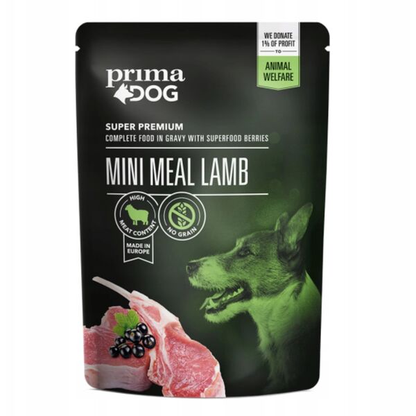 DOG FOOD MINI MEAL LAMB 85G