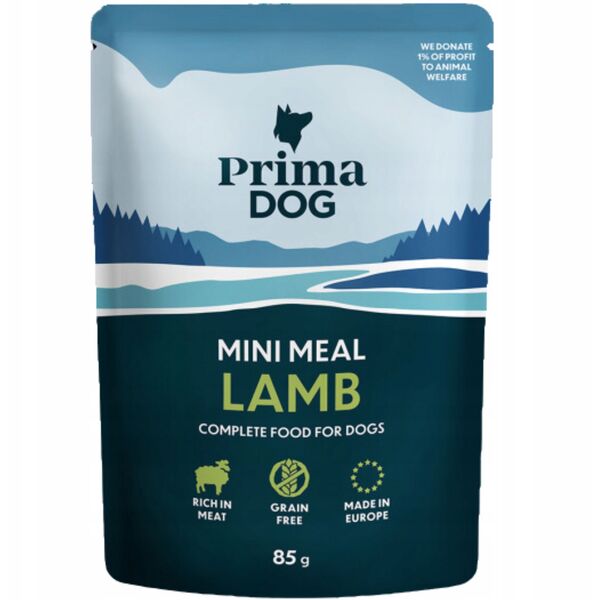 DOG FOOD MINI MEAL LAMB 85G