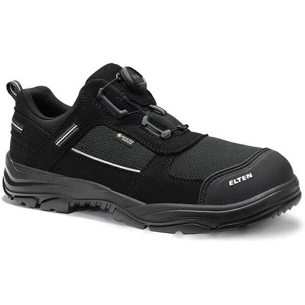 Παπούτσια ELTEN Mike Boa Black Low ESD S3S, μαύρο 43