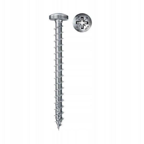 Βίδες ξύλου με στρογγυλή κεφαλή FPF II PZF 4.0x40, Fischer 200 τεμ.