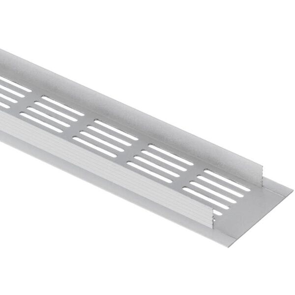 Γρίλια εξαερισμού αλουμινίου RA640, 60 x 400 mm, λευκή.