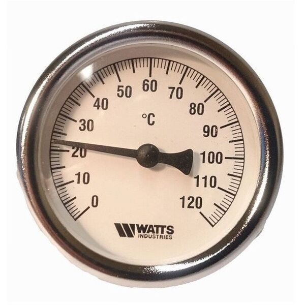 Θερμόμετρο WATTS T80/50, 1/2", 80 mm, 120degC