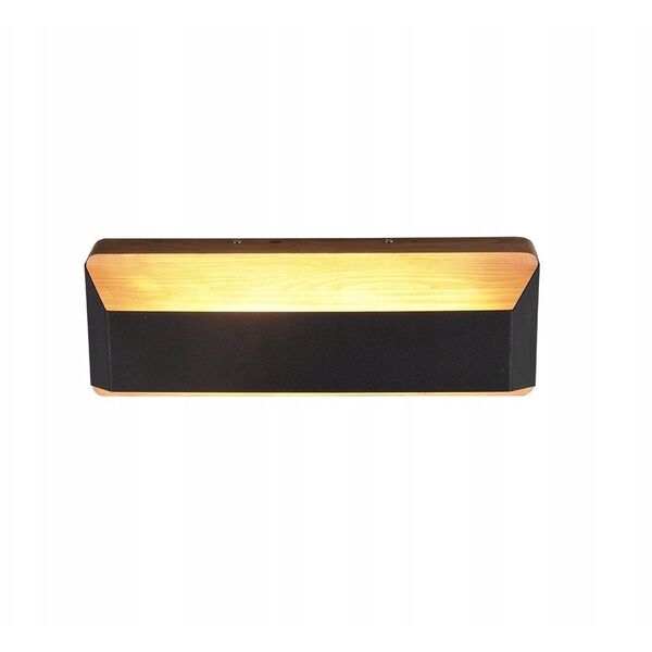 LED wall light TRIO ARINO, 3000 K, 1 x 13.5 W, 1500 lm, dimmable, black, 35 cm