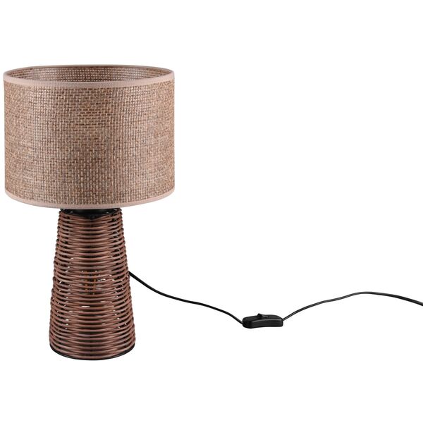 Φωτιστικό επιτραπέζιο REALITY Straw, 2 x E27, max 10W, 40W, καφέ, o24 x 40 cm