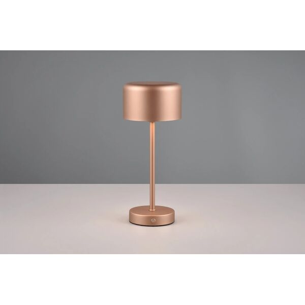 LED επιτραπέζιο φωτιστικό REALITY Jeff, 1.5W, 3000K, 150lm, επαναφορτιζόμενο μέσω USB, χρυσό χρώμα, o12x30cm