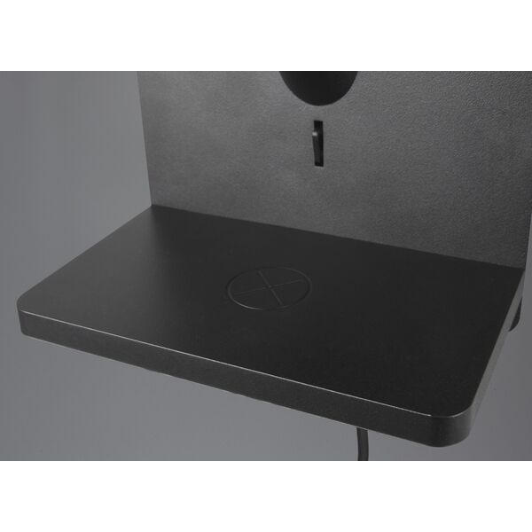 Φωτιστικό τοίχου TRIO COMFORT, 1 x E14, μαύρο, 31x16x18cm, με φόρτιση τηλεφώνου