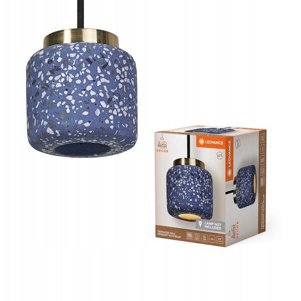 Φωτιστικό κρεμαστό LEDVANCE TERRAZZO BALLPENDANT GU10 max 5W μπλε πέτρα 10x150cm