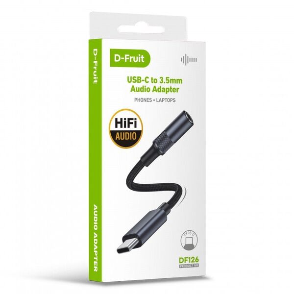 Προσαρμογέας D-Fruit USB-C - 3,5mm DF126
