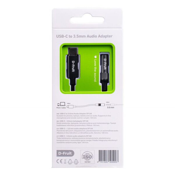 Προσαρμογέας D-Fruit USB-C - 3,5mm DF126
