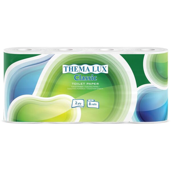 TOILET PAPER THEMA LUX8PCS 2LAYERS