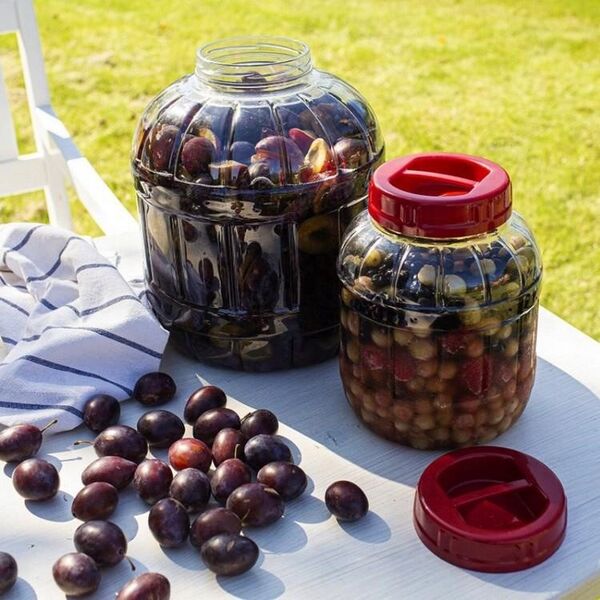 MULTIFUNCT. 8L PLASTIC JAR FOR FERMEN.