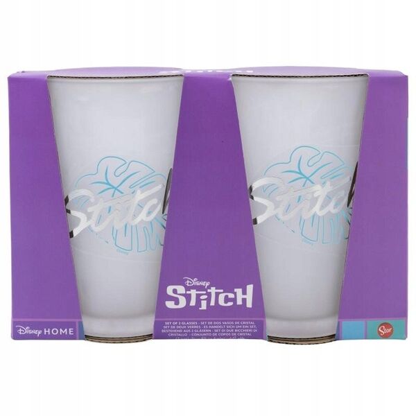 Disney Stitch - Σετ δύο ποτηριών σε διακοσμητικό κουτί (490 ml)