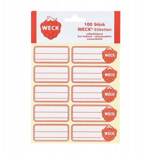 Ετικέτες Weck 100 τεμ