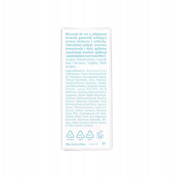LOVELY_Bisou Jelly Cooling Lipgloss δροσερό lipgloss για τα χείλη αρ. 1 3,5g