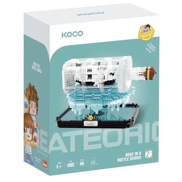 KOCO klocki statek w butelce 964el 03002 41834