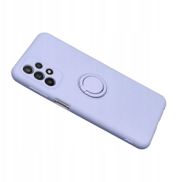 Futerał SILICONE RING do SAMSUNG S25 Edge fioletowy