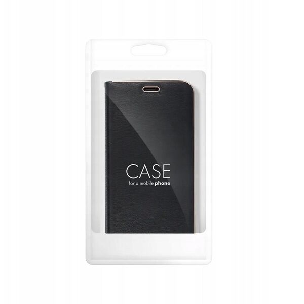 Θήκη LUNA Book Gold για SAMSUNG S25 Edge μαύρο