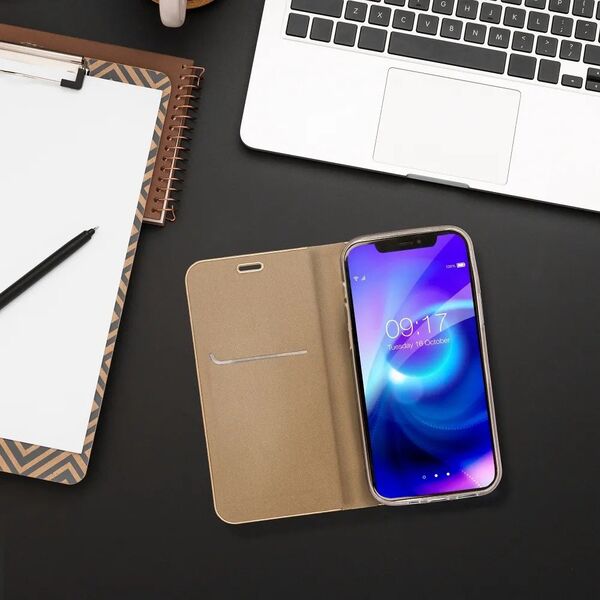 Θήκη LUNA Book Gold για SAMSUNG S25 Edge χρυσό