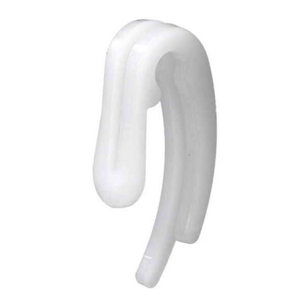 HOOK DOUBLE PLASTIC WHITE (30)