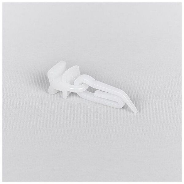 SLIDER W A HOOK PLASTIC WHITE 30