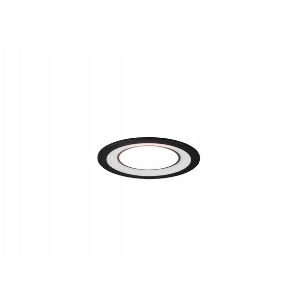Φωτιστικό LED χωνευτό TRIO CORE, 10 W, 3000 K, 1040 lm, 2 πηγές φωτός, μαύρο, O15 cm