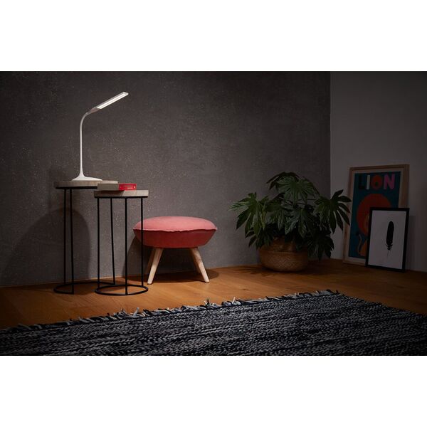 LED table lamp LEDVANCE PANAN DISC SINGLE, 5W, 3000K, 220lm, DIM, USB, 35x17x37cm