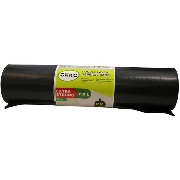 GARBAGE BAGS OKKO 2LAYER 350L 5PCS