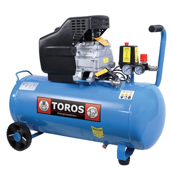 TOROS ΑΕΡΟΣΥΜΠΙΕΣΤΗΣ ΜΟΝΟΜΠΛΟΚ 50LT/2,5HP 230V 602082 έως 12 άτοκες δόσεις
