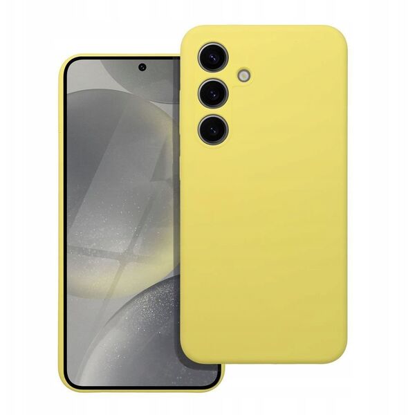 Θήκη SILICONE 2mm για SAMSUNG S25 Ultra κίτρινο