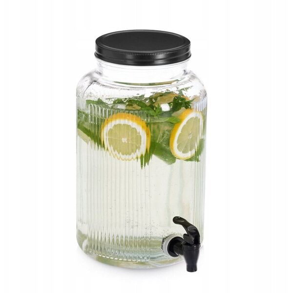 Γυάλινο βάζο με βρυσάκι KITCHEN ESSENTIALS, 3900 ml