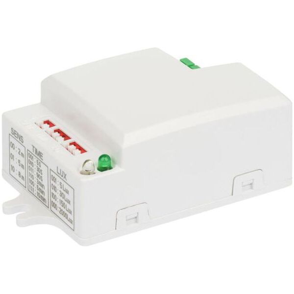 Orno Czujnik ruchu mikrofalowy z regulacją zworkową 5,8GHz 500W 180/360° 5-200lx biały (OR-CR-229)