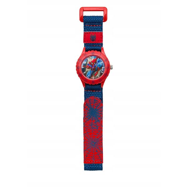 Ρολόι Εκμάθησης Ώρας Accutime Spiderman Μπλε Υφασμάτινο Λουράκι