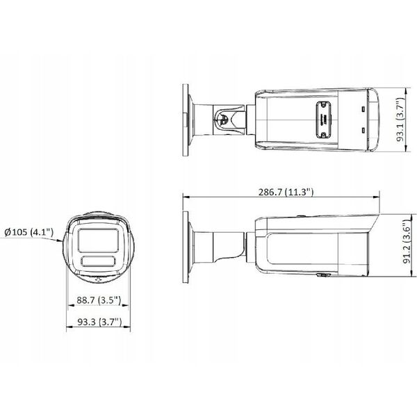 Κάμερα IP σωλήνα DS-2CD2T83G2-2LI(4mm)