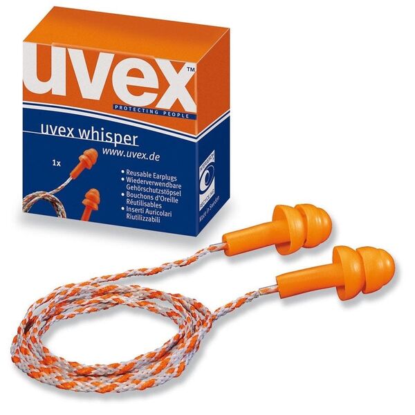 Uvex 2111201, Ενδοωτιαία, Γκρι, Πορτοκαλί, 23 dB, Ενσύρματο