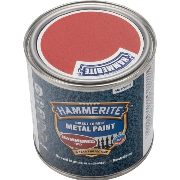 Hammerite Σφυρήλατο Βερνίκι - Κόκκινο - 250 ml.